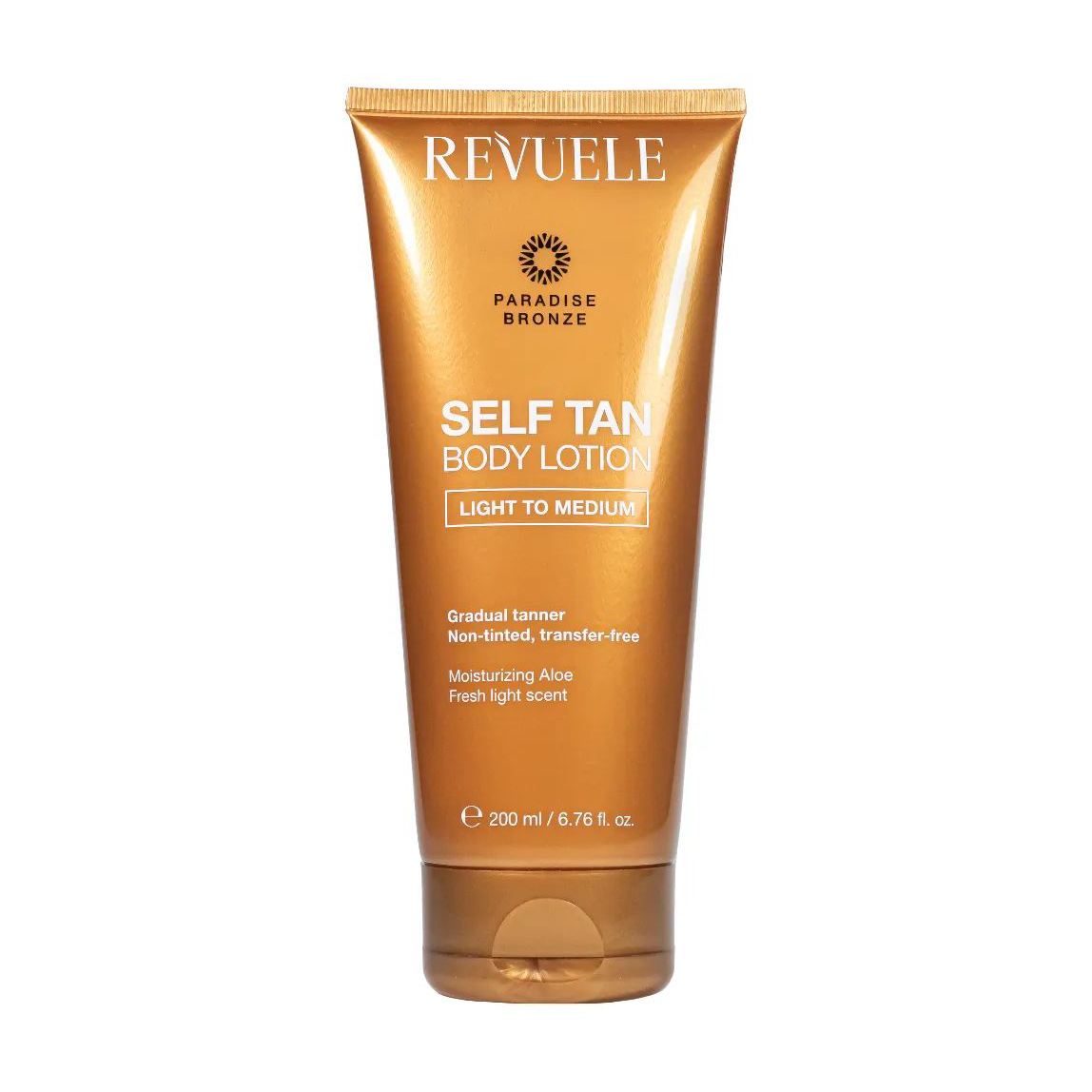 Лосьйон для автозасмаги тіла Revuele Salf Tan Body Lotion Light To Medium від легкого до середнього, 200 мл